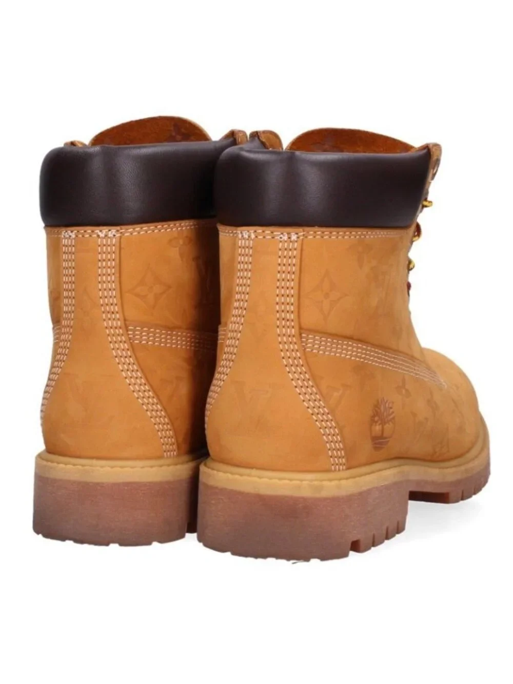 Louis Vuitton Timberland Leather Ankle Boots Monogram Boots